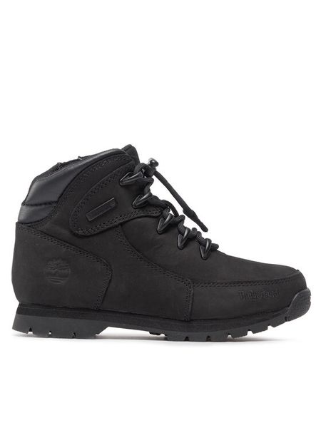 Timberland Trapery Euro Rock TB0A43N20011 Czarny. Czarne buty zimowe chłopięce Timberland, z nubiku, bez zapięcia. Za 369.99 zł.
