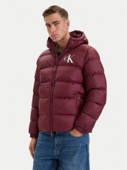 Calvin Klein Jeans Kurtka zimowa LV04RG513G Czerwony ciemny Regular Fit. Czerwone kurtki męskie Calvin Klein Jeans, na zimę, m, bez wzorów, z jeansu, bez kaptura. Za 849.99 zł.