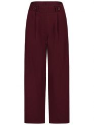 Sublevel Spodnie w kolorze bordowym rozmiar: S. Czerwone spodnie materiałowe damskie Sublevel, bez wzorów, z materiału. Za 100.52 zł.
