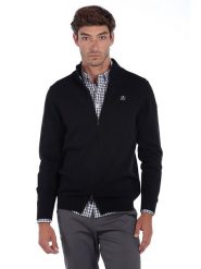 The Time of Bocha Kardigan w kolorze czarnym rozmiar: XXL. Czarne kardigany męskie The Time of Bocha, xxl, bez wzorów, z bawełny, bez kołnierzyka. Za 131.12 zł.