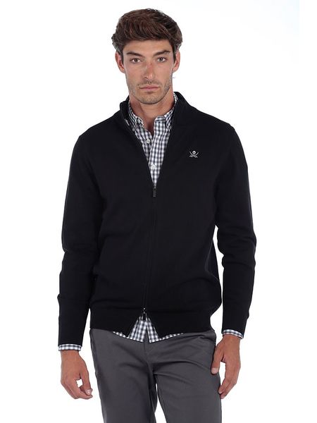 The Time of Bocha Kardigan w kolorze czarnym rozmiar: XXL. Czarne kardigany męskie The Time of Bocha, xxl, bez wzorów, z bawełny, bez kołnierzyka. Za 121.80 zł.