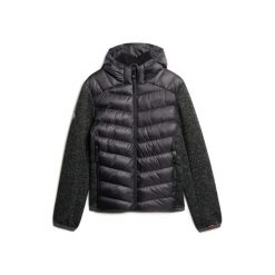 Kurtka puchowa z kapturem Superdry Storm Hybrid. Szare kurtki męskie Superdry., m, z aplikacjami, z dżerseju, z kapturem. Za 523.90 zł.