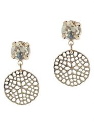 Otazu Pozłacane kolczyki-wkrętki z kryształami Swarovski rozmiar: onesize. Żółte kolczyki damskie Otazu, z kryształem, pozłacane. Za 95.69 zł.