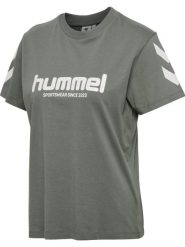 Hummel damska koszulka krótki rękaw z organicznej bawełny – CASTOR GRAY. Szare t-shirty damskie HUMMEL, l, bez wzorów, z bawełny, bez kołnierzyka. Za 130.50 zł.