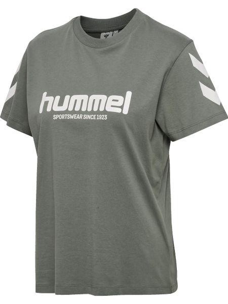 Hummel damska koszulka krótki rękaw z organicznej bawełny – CASTOR GRAY. Szare t-shirty damskie HUMMEL, l, bez wzorów, z bawełny, bez kołnierzyka. Za 130.50 zł.