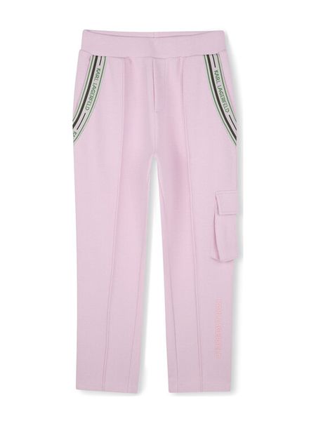 Karl Lagerfeld Kids Spodnie dresowe Z30451 S Różowy Regular Fit. Czerwone spodnie dziewczęce Karl Lagerfeld Kids, z bawełny. Za 229.99 zł.