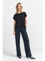 Rich & Royal Koszulka w kolorze czarnym rozmiar: M. Czarne bluzki damskie Rich & Royal, m, bez wzorów, bez kołnierzyka, bez ramiączek. Za 205.45 zł.