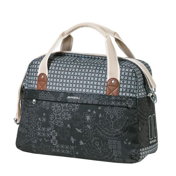 Torba na zakupy „Boheme-Carry All”. Czarne shopper bag damskie BASIL, bez wzorów, z poliesteru, na ramię. Za 250.95 zł.