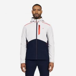 Kurtka softshell żeglarska męska Tribord Sailing 500. Niebieskie kurtki męskie TRIBORD, m, bez wzorów, z polaru, bez kaptura. W wyprzedaży za 199.99 zł.