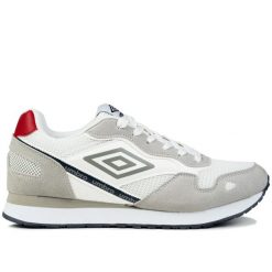 Buty męskie sportowe do chodzenia Umbro ABRAM LTX. Białe buty sportowe na co dzień męskie Umbro, z materiału, bez zapięcia, trekkingowe. Za 148.00 zł.