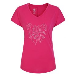 Calm damska koszulka. Czerwone t-shirty damskie Dare 2b, bez wzorów, z lyocellu, bez kołnierzyka. Za 70.61 zł.