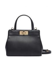 Tommy Hilfiger Torebka Th Modern Mini Satchel AW0AW18726 Czarny. Czarne torebki klasyczne damskie Tommy Hilfiger, bez wzorów, ze skóry, bez dodatków. Za 569.99 zł.