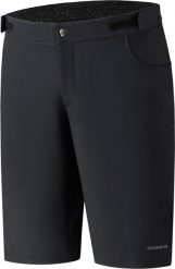 Spodenki rowerowe MTB/Enduro męskie Shimano Fukui Shorts. Czarne szorty męskie SHIMANO, na lato, bez wzorów, z elastanu. Za 269.90 zł.