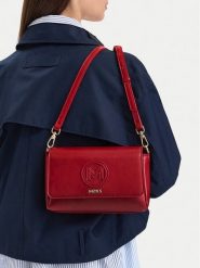 MEXX Torebka CEO-MEXX-L-007-10 Czerwony ciemny. Czerwone listonoszki damskie Mexx, bez wzorów, ze skóry, bez dodatków. Za 149.99 zł.