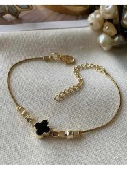 Luseera Pozłacana bransoletka z elementem ozdobnym rozmiar: onesize. Żółte bransoletki damskie Luseera, pozłacane. Za 34.99 zł.