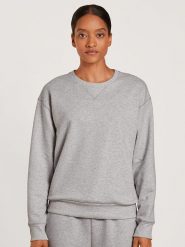 Calida Sweter w kolorze szarym rozmiar: XS. Szare swetry klasyczne damskie Calida, xs, z bawełny, bez kołnierzyka. Za 194.95 zł.