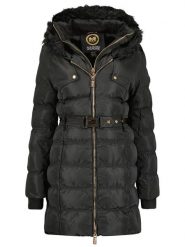 Maison Montaigne Płaszcz pikowany "Diamai" w kolorze czarnym rozmiar: XL. Czarne płaszcze damskie Maison Montaigne, xl, bez wzorów. Za 335.02 zł.