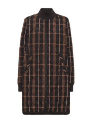 Ilse Jacobsen Płaszcz pikowany w kolorze brązowo-czarnym ze wzorem rozmiar: 38. Brązowe płaszcze damskie Ilse Jacobsen, bez wzorów. Za 274.75 zł.