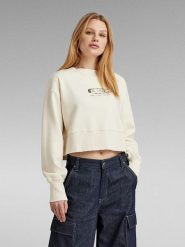 G-Star Bluza w kolorze kremowym rozmiar: S. Brązowe bluzy bez kaptura damskie G-Star, s. Za 162.49 zł.