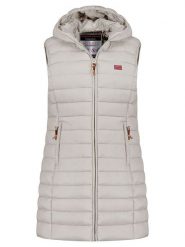 Geographical Norway Kamizelka pikowana "Vatikolor" w kolorze jasnoszarym rozmiar: L. Szare kamizelki damskie Geographical Norway, l. Za 152.26 zł.