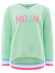 Zwillingsherz Bluza "MoinZH" w kolorze różowo-miętowym rozmiar: M. Zielone bluzy bez kaptura damskie Zwillingsherz, m. Za 143.56 zł.