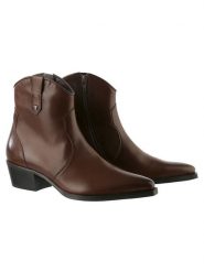 Högl Skórzane botki "Tate" w kolorze brązowym rozmiar: 41. Brązowe botki damskie HÖGL, eleganckie, bez obcasa, bez zapięcia. Za 322.73 zł.