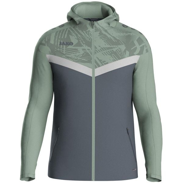 Damska bluza dresowa z kapturem zapinana na zamek błyskawiczny Jako Iconic. Czerwone bluzy sportowe damskie Jako, bez wzorów, z dresówki, bez ramiączek, długie, z kapturem. Za 279.65 zł.