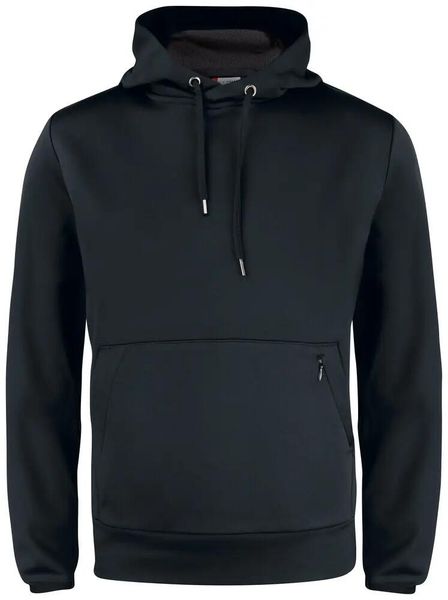 Clique Oakdale bluza z kapturem męska z poliestru, czarna – black. Czarne bluzy sportowe męskie CLIQUE, bez wzorów, z materiału, sportowe, bez kołnierzyka, bez ramiączek. Za 227.02 zł.