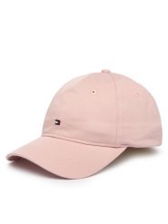 Tommy Hilfiger Czapka z daszkiem Th Flag Soft 6 Panel Cap AW0AW17781 Różowy. Czerwone czapki z daszkiem damskie Tommy Hilfiger, bez wzorów, z bawełny. Za 169.99 zł.