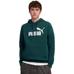 Bluza męska Puma ESS No.1 Logo Hoodie FL zielona 682571 75. Zielone bluzy bez kaptura męskie Puma, m. Za 159.00 zł.