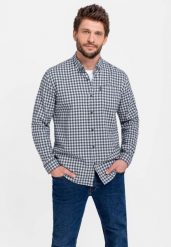 Koszula męska, Regular Fit, K-HAINES. Białe koszule męskie Volcano, m, bez wzorów, z bawełny, bez kołnierzyka, bez ramiączek. Za 139.99 zł.