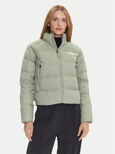 The North Face Kurtka puchowa Hyalite NF0A8E73 Zielony Regular Fit. Zielone kurtki damskie The North Face, xl, bez wzorów, z puchu, bez kaptura. Za 999.99 zł.