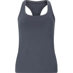 Damski tank top Athlecia Asana. Niebieskie topy sportowe damskie Athlecia, bez wzorów, z materiału, bez ramiączek. Za 127.00 zł.