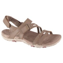 Sandały damskie, Sandspur Rose Convert W Sandal. Brązowe obuwie trekkingowe damskie MERRELL, bez wzorów, z gumy, bez obcasa. Za 359.99 zł.