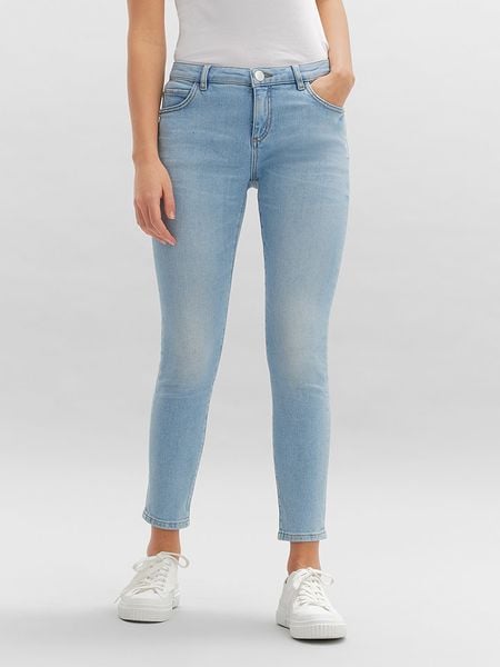 OPUS Dżinsy - Skinny fit - w kolorze błękitnym rozmiar: 34/L28. Niebieskie jeansy damskie Opus. Za 152.26 zł.
