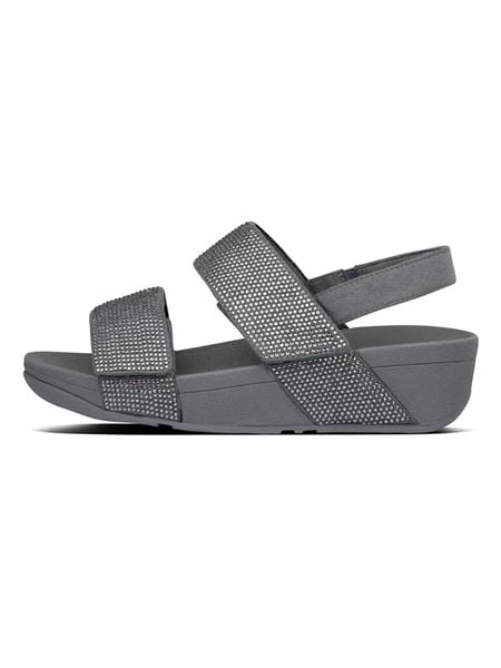 Fitflop Sandały w kolorze szarym na koturnie rozmiar: 38. Szare sandały damskie FitFlop, bez wzorów, bez obcasa, na koturnie. Za 234.42 zł.