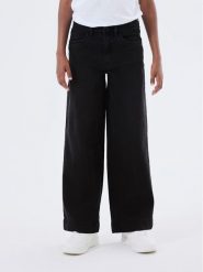 NAME IT Jeansy 13211701 Czarny Wide Leg. Czarne spodnie dziewczęce Name it, z bawełny. Za 149.99 zł.