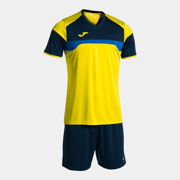 Unisex Sportowy Zestaw Joma Danubio III Żółty/Niebieski 4XS. Niebieskie spodnie dresowe damskie Joma, xs, bez wzorów, z dresówki. Za 179.99 zł.