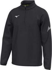 Treningowy top Mizuno Team BGRB. Czarne topy sportowe damskie Mizuno, l, bez wzorów, z materiału, bez ramiączek. Za 176.60 zł.
