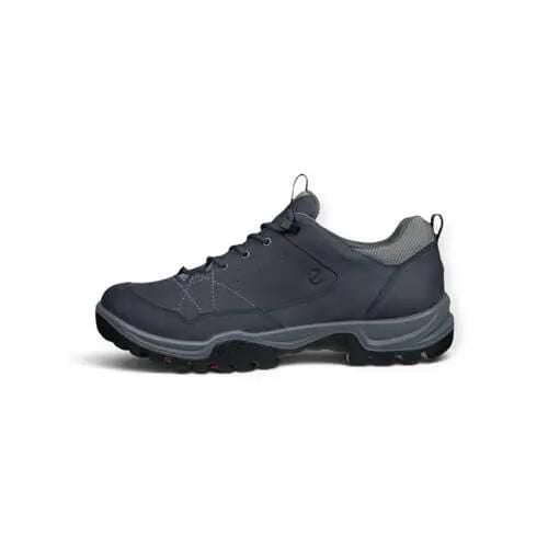 Buty trekkingowe męskie Ecco Receptor Trekk. Niebieskie buty trekkingowe męskie ECCO, z materiału, bez zapięcia, trekkingowe. Za 773.00 zł.