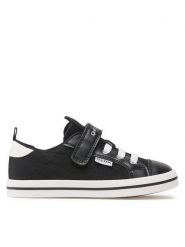 Geox Sneakersy Jr Ciak Girl J3504I01054C9999 S Czarny. Czarne buty sportowe dziewczęce Geox, bez wzorów, ze skóry, bez zapięcia. Za 259.99 zł.