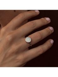 Les Petites Précieuses Pozłacany pierścionek z cyrkoniami rozmiar: 58. Szare pierścionki damskie Les Petites Précieuses, z cyrkonią, pozłacane. Za 196.24 zł.