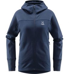 Damska Turystyka Bluza z Kapturem Lekka Oddychająca Haglöfs Betula Hood. Szare bluzy z kapturem damskie Haglöfs, uniwersalny, z tkaniny. Za 299.00 zł.