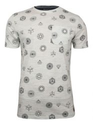 Szary T-Shirt (Koszulka) z Kieszonką -Brave Soul- Męski, Figury Geometryczne, Bryły. Szare t-shirty męskie Brave Soul, m, bez wzorów, z bawełny, bez kołnierzyka. Za 49.00 zł.