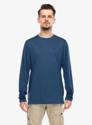 Bluza bez kaptura Fjallraven Abisko Day Hike LS. Niebieskie bluzy z kapturem męskie Fjällräven, s, z materiału. Za 307.99 zł.