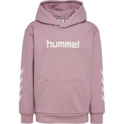 Dziewczęca bluza z kapturem Hummel. Fioletowe bluzy z kapturem damskie HUMMEL, z bawełny. Za 170.50 zł.