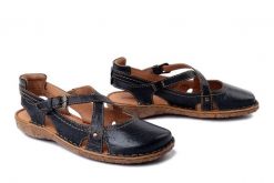 JOSEF SEIBEL 79513 95 100 Rosalie 13 schwarz, sandały damskie. Czarne sandały damskie Josef Seibel, bez wzorów, ze skóry, bez obcasa. Za 263.42 zł.