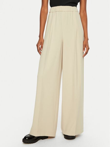 Patrizia Pepe Spodnie materiałowe 8P0710/A545-B814 Beżowy Regular Fit. Brązowe spodnie materiałowe damskie Patrizia Pepe, bez wzorów, z materiału. Za 499.99 zł.