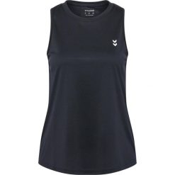 Damski tank top Hummel Pulse. Czarne topy sportowe damskie HUMMEL, m, bez wzorów, z materiału, bez ramiączek. Za 120.50 zł.