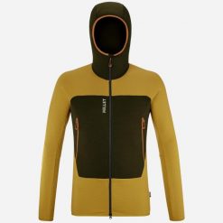 Kurtka polarowa męska MILLET M Fusion Grid Hoodie Żółty. Żółte kurtki męskie Millet, m, bez wzorów, z polaru, sportowe, bez kaptura. Za 769.00 zł.